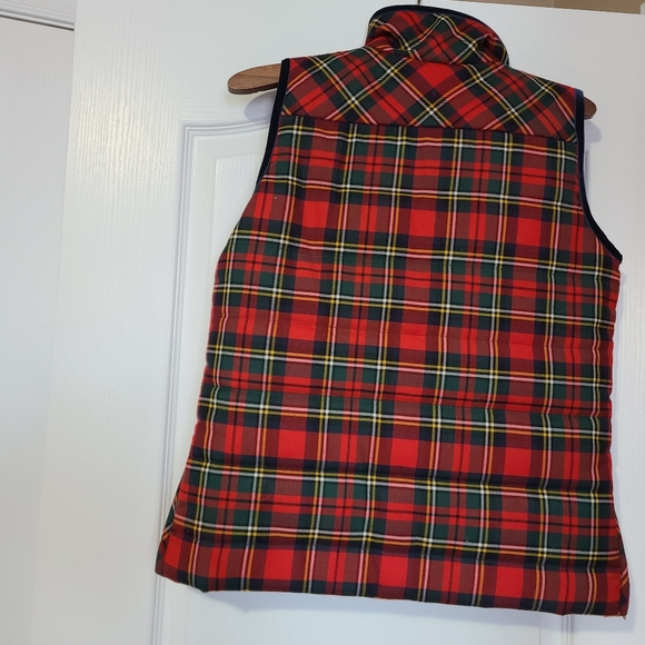 J. Crew Tartan Mountain Puffer Vest .Never worn - Picture 5 of 15